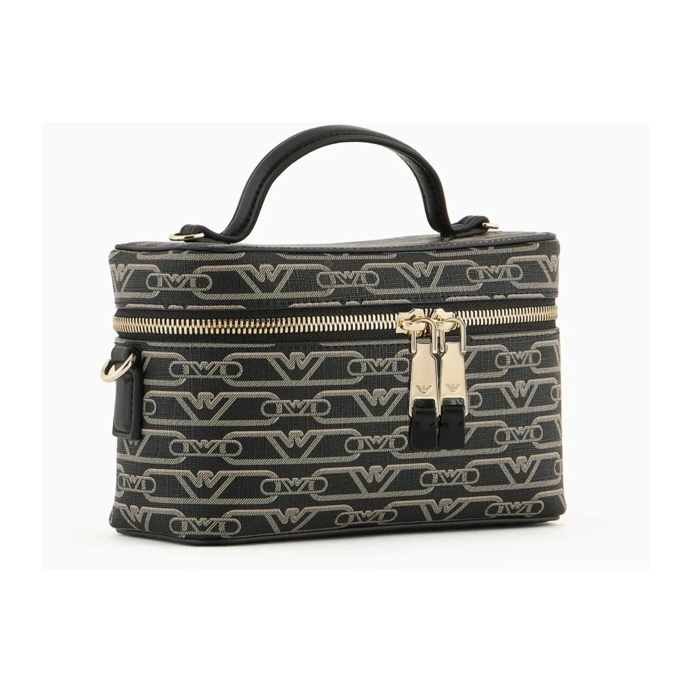 Emporio Armani Grafische Logo Zwarte Persoonlijke Accessoires Tas Black Dames
