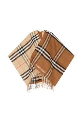 checked-poncho