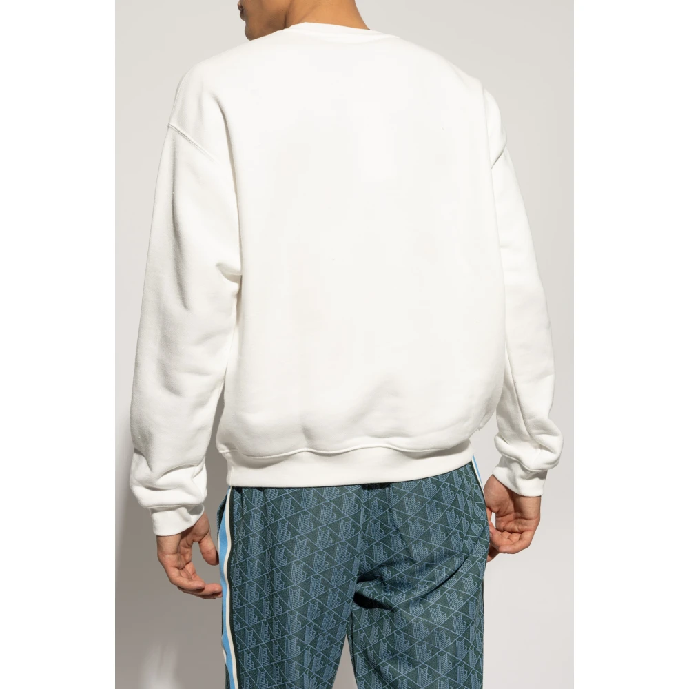 Lacoste Sweatshirt met logo White Heren