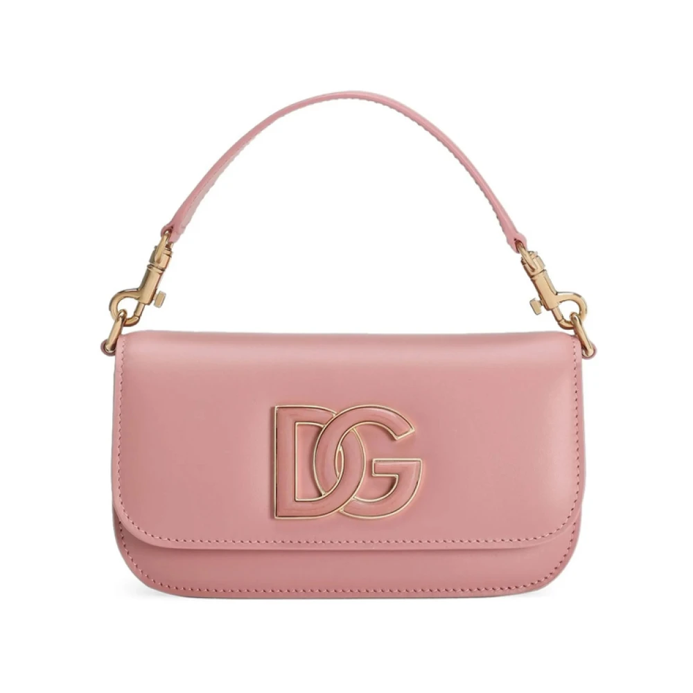Dolce & Gabbana Roze Foldover Top Tas Pink Dames
