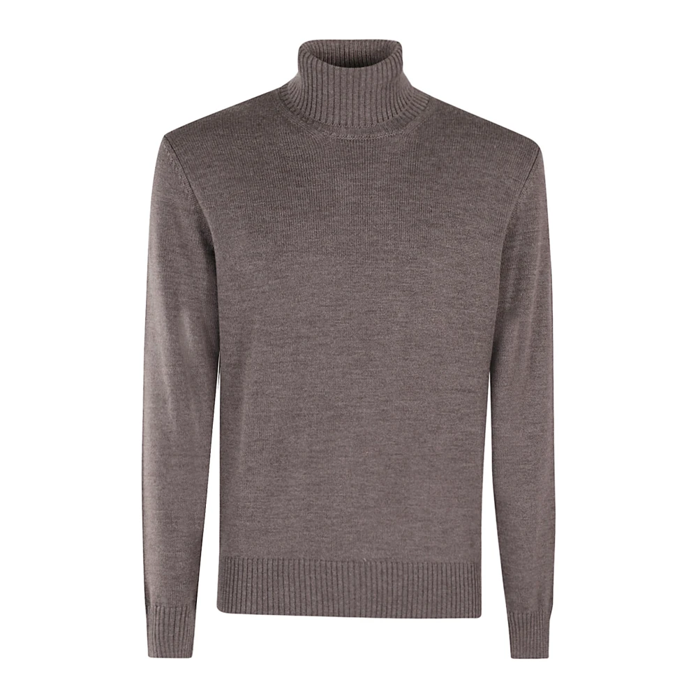 Altea Merino Wol Coltrui Sweater Gray Heren