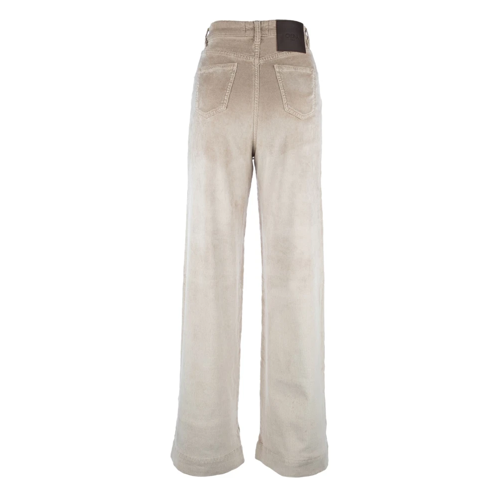 Cruna Elegante Roze Broek Beige Dames