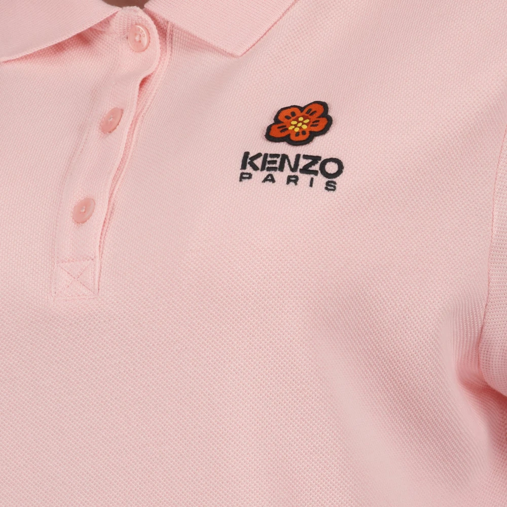 Kenzo Klassieke Polo met Boke Flower Pink Dames