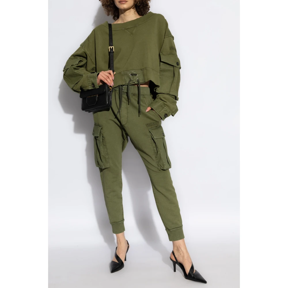 Dsquared2 Sweatshirt met strikken Green Dames