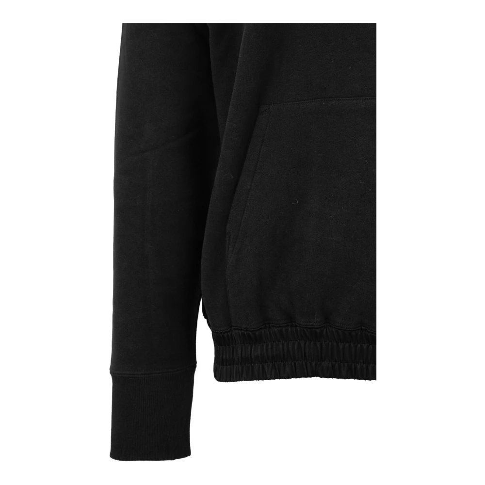 Saint Laurent Hoodie met geborduurd logo Black Heren