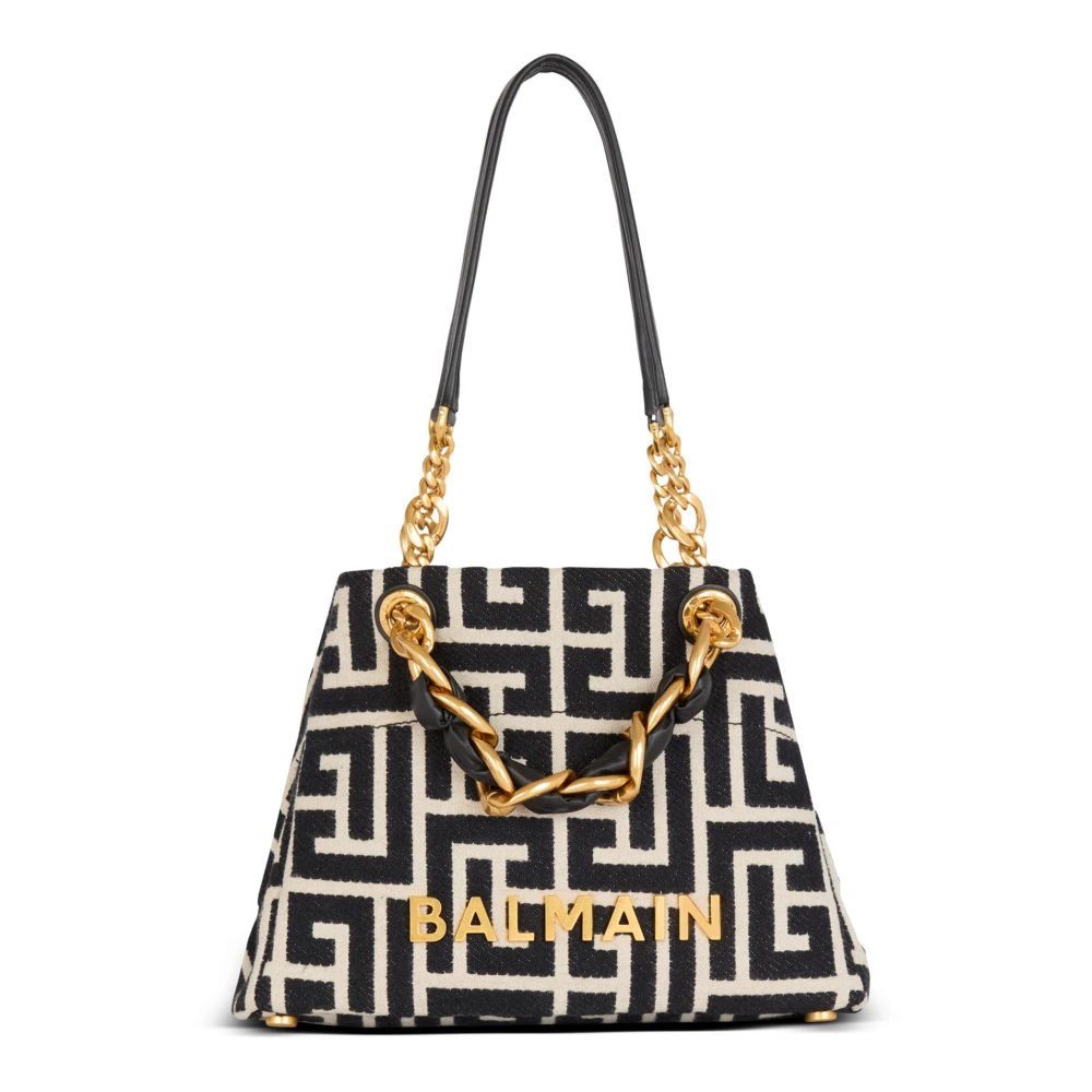 Balmain Kleine 1945 Soft Tote Bag Black Dames
