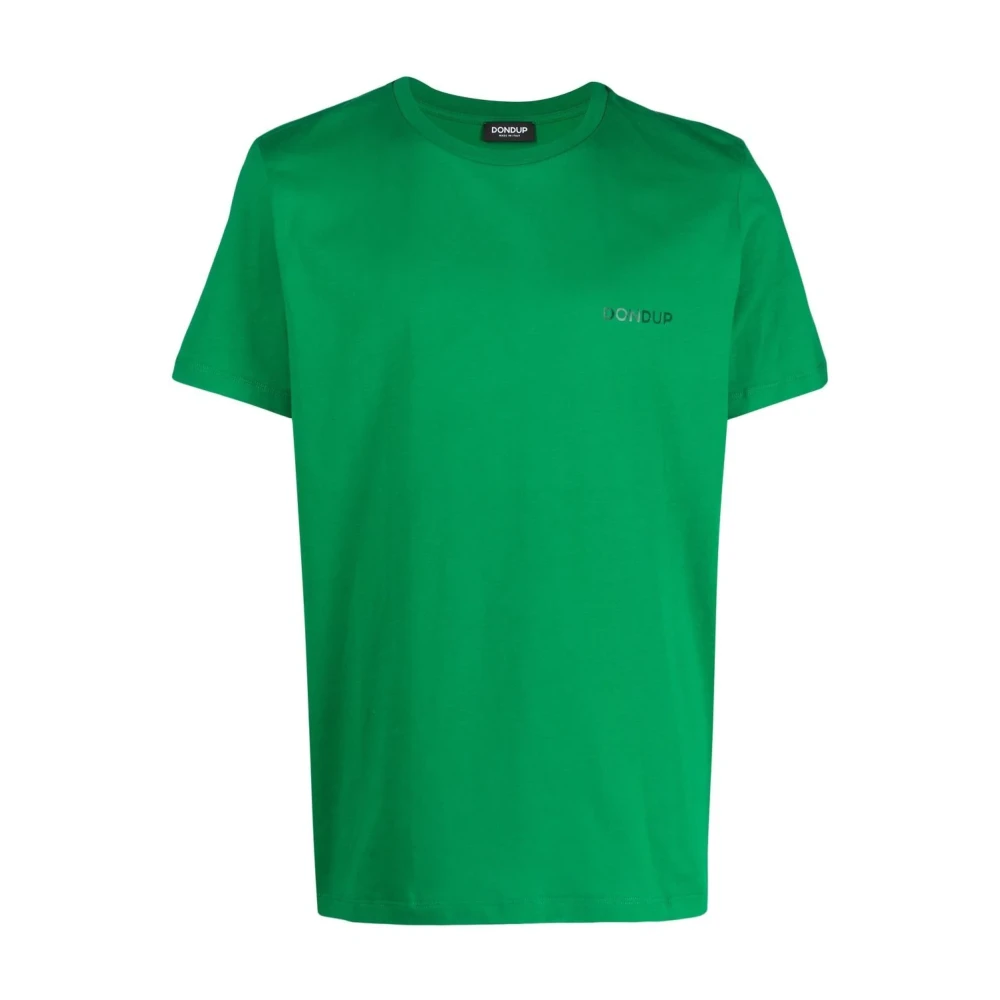 Dondup Herr Grön Toppar S, Bomull, Stilren T-Shirt