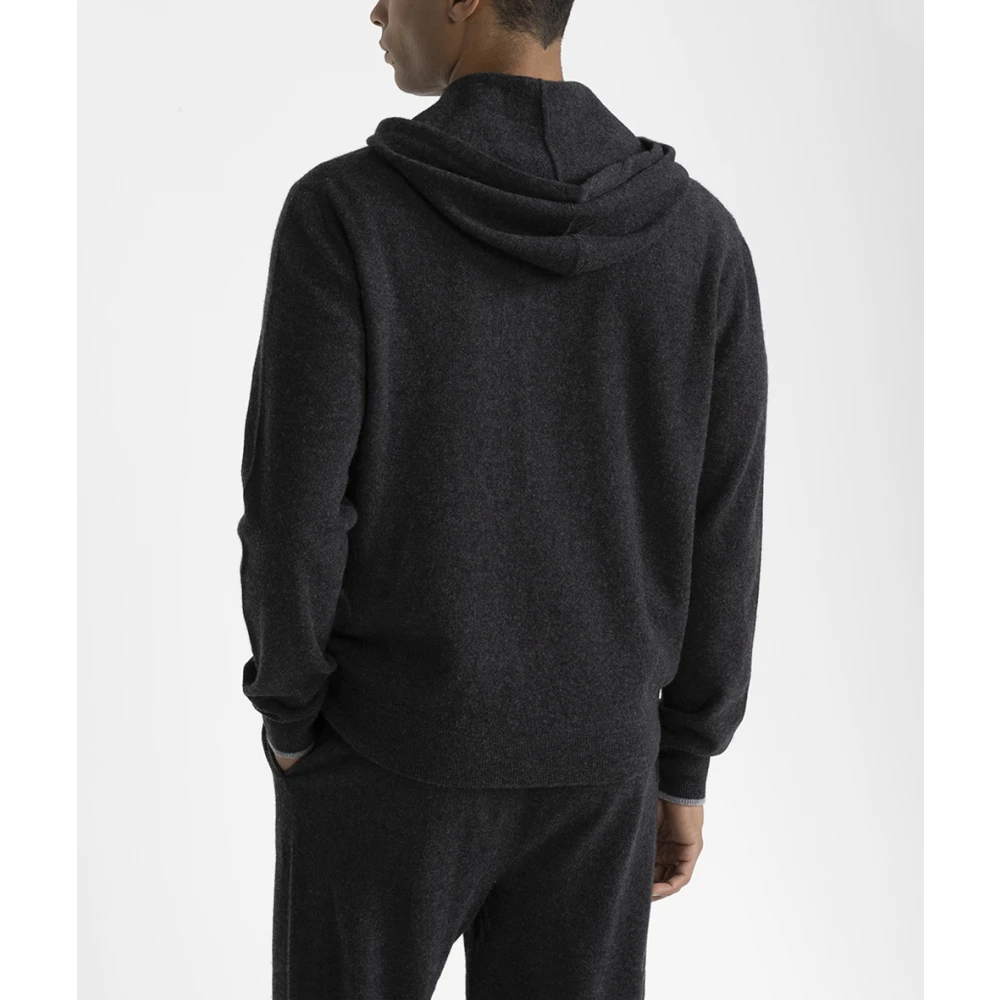 PESERICO Hoodie van wol en kasjmier Gray Heren