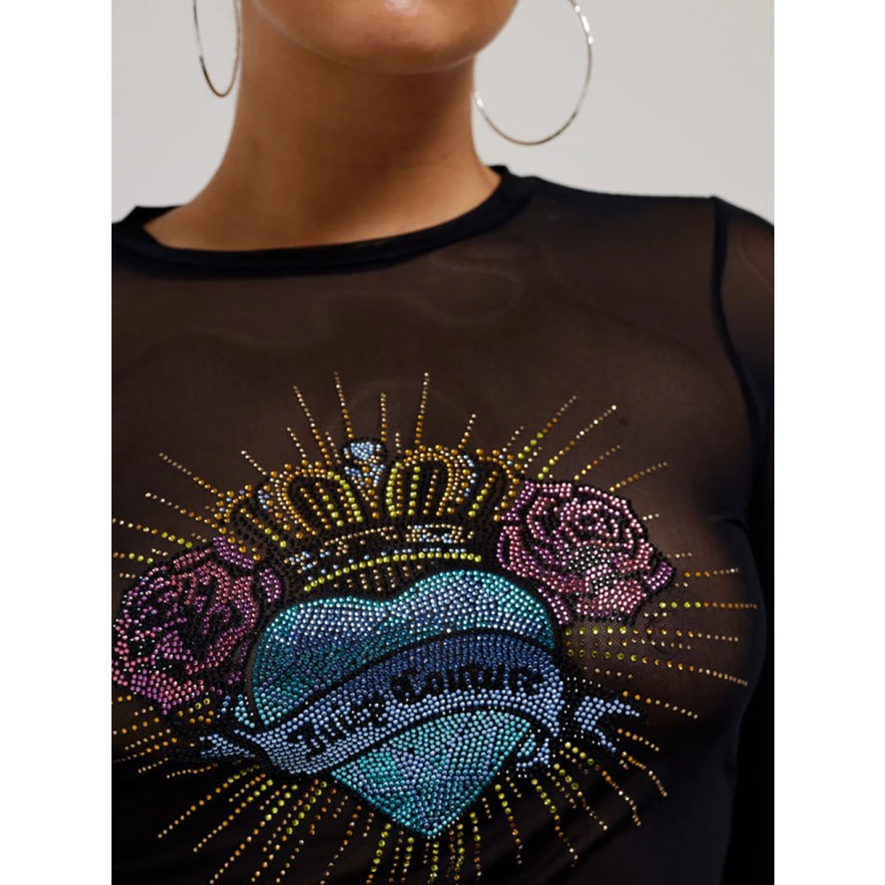 Juicy Couture Zwarte Sacred Virgo Longsleeve Top Black Dames