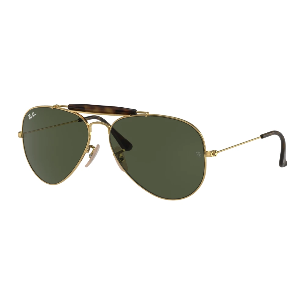 Ray-Ban Unisex Yellow Sunglasses, 62 Mm, Outdoorsman Ii