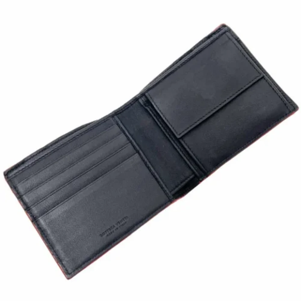 Bottega Veneta Vintage Pre-owned Leather wallets Blue Dames