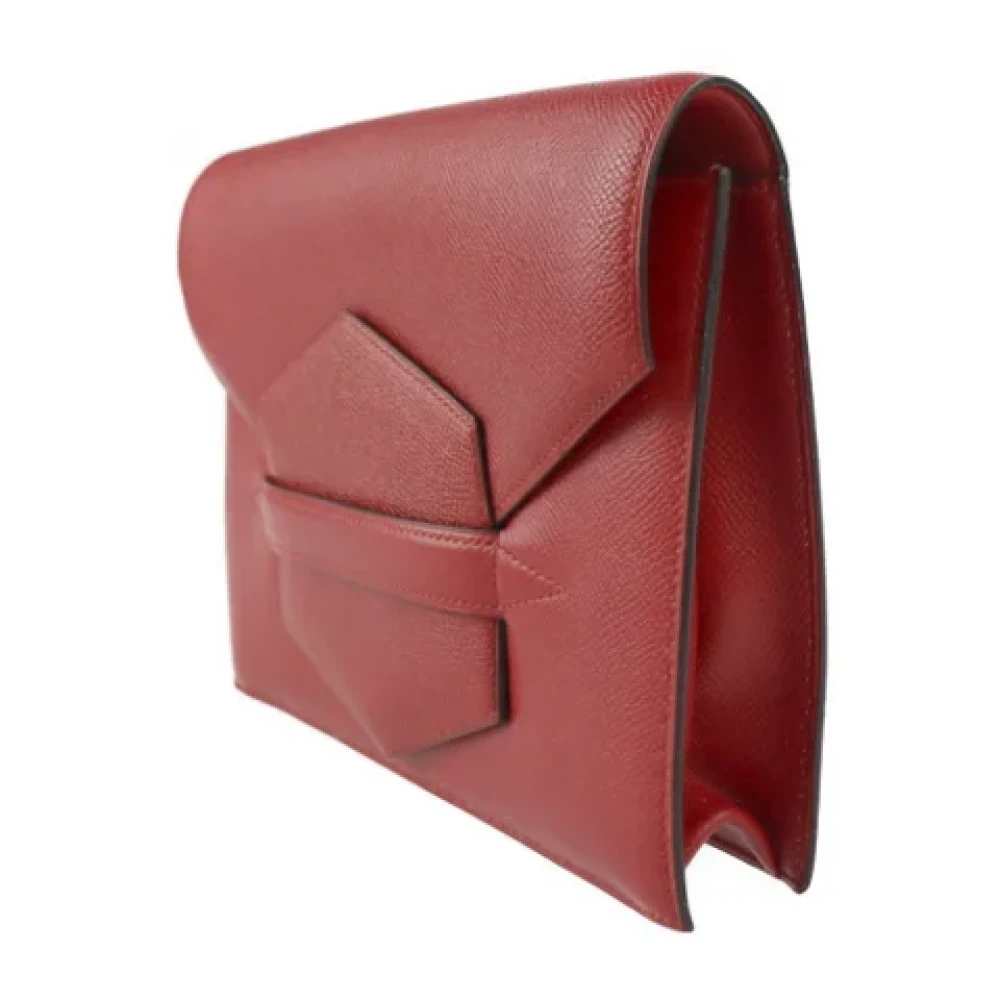 Hermès Vintage Pre-owned Fabric clutches Red Dames