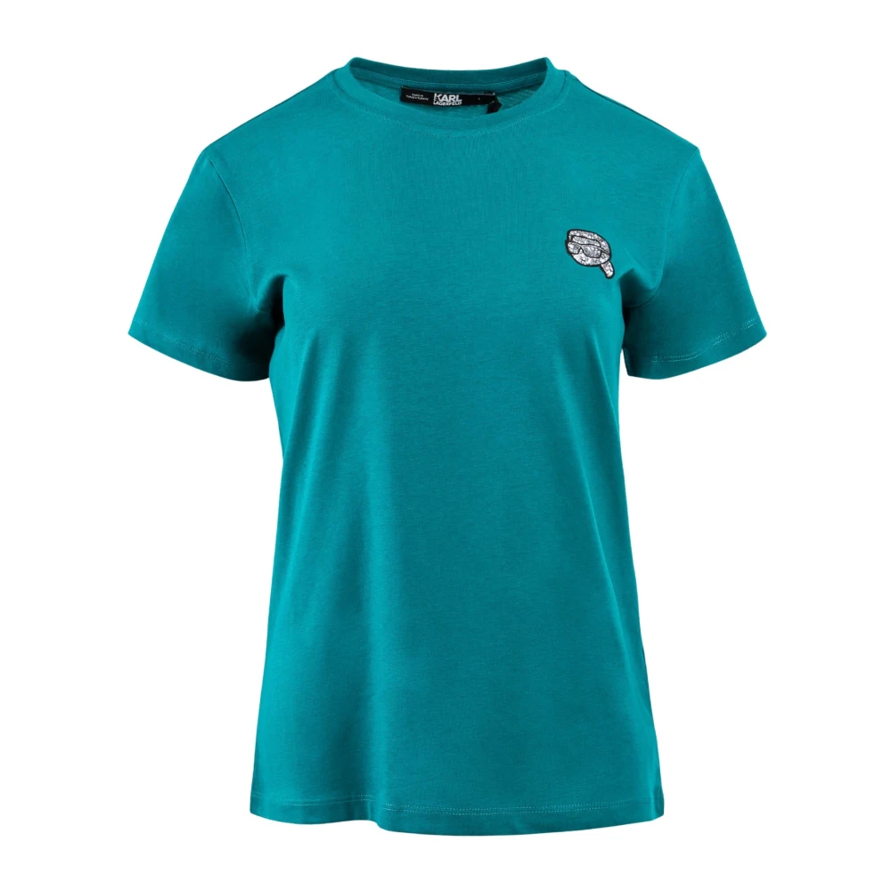 Karl Lagerfeld Iconisch Dames T-shirt Groen Green Dames