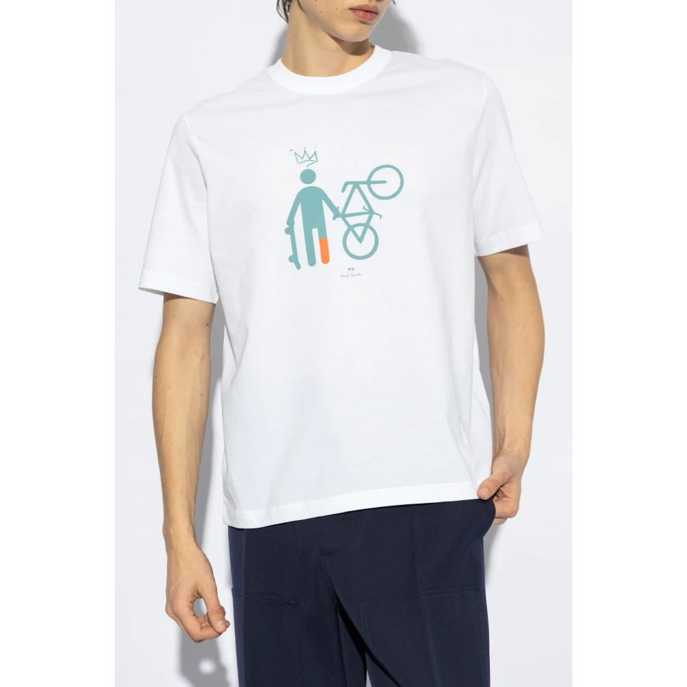 PS By Paul Smith T-shirt met print White Heren