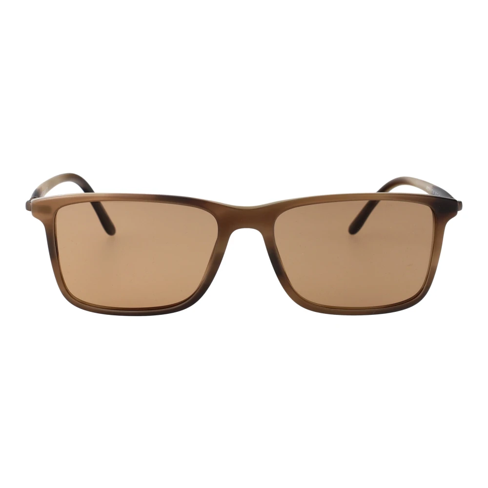 Giorgio Armani Brown Sunglasses, Male, 56 Mm, Stylish Sunglasses 0Ar8218