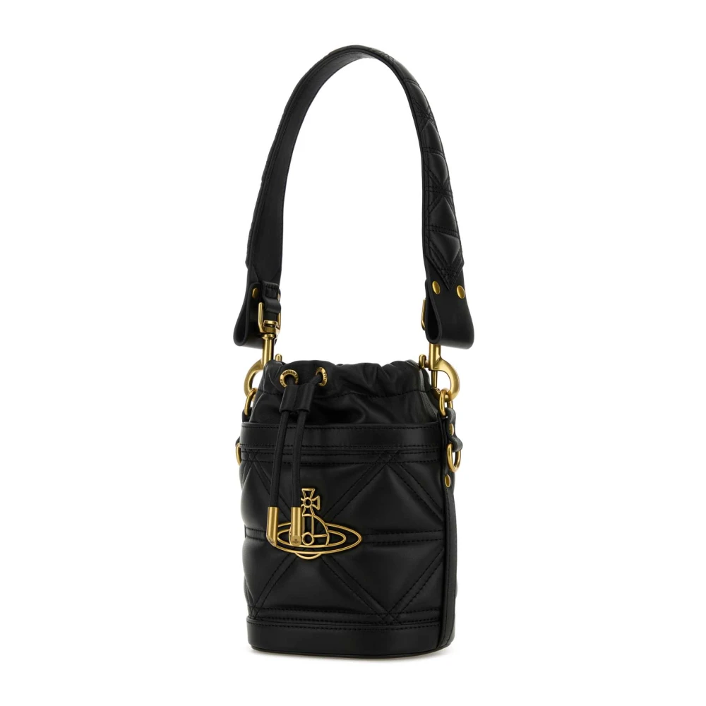 Vivienne Westwood Kleine Kitty Emmerzak van Zwart Leer Black Dames