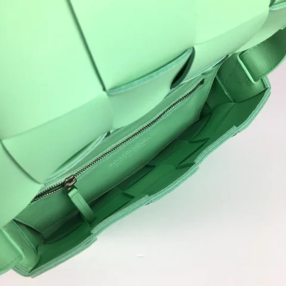 Bottega Veneta Vintage Pre-owned Leather shoulder-bags Green Dames