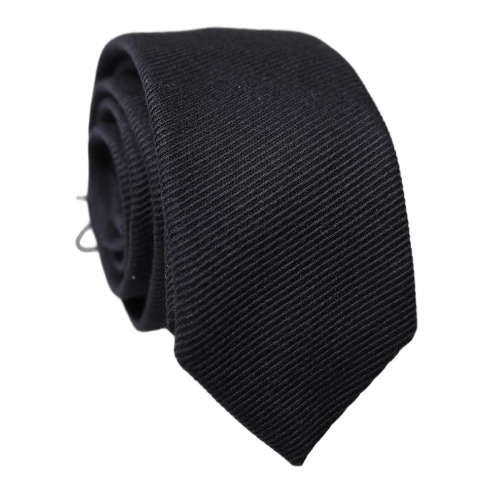 Dolce & Gabbana Adjustable Tied Necktie - Male - Ties - Black - One Size - Accessories