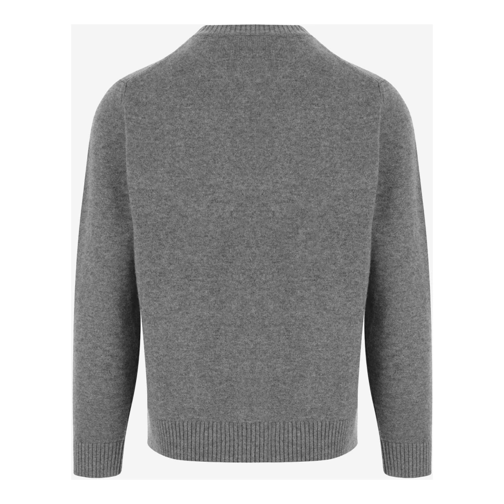 Vince Wol Kasjmier Crew Neck Trui Grijs Gray Heren