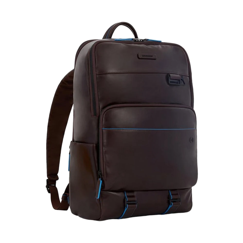 Piquadro Bruine leren rugzak One Size Brown Heren