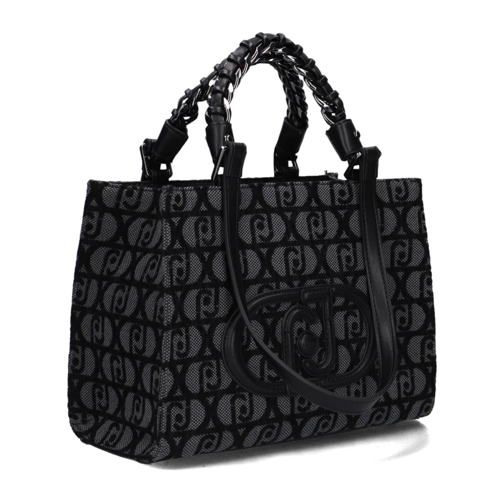 Liu Jo Zwarte handtas met gouden details Black Dames