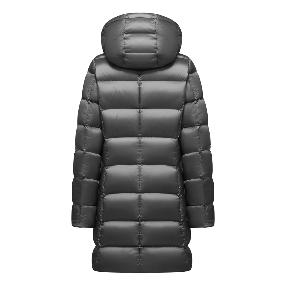BomBoogie Heldere Nylon Donsjas met Afneembare Capuchon Gray Dames