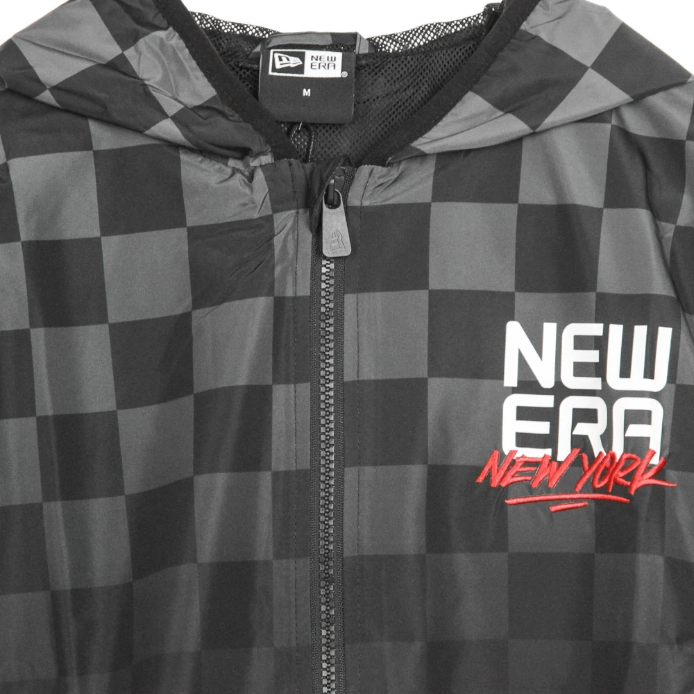 new era Zwarte Windbreaker Jas voor Mannen Black Heren