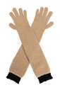 ribbed-lange-handsker-beige-logo