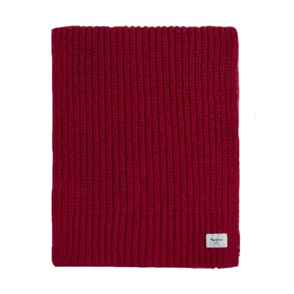 Pepe Jeans Elegante Tijdloze Sjaal Red Dames