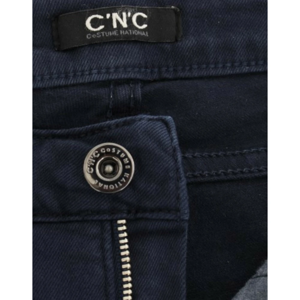 Costume National Blauwe Straight Leg Denim Vreugde Blue Dames