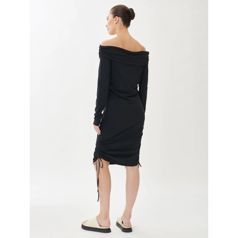 Jane Lushka Sonia Jurk Technisch Jersey | Zwart Black Dames