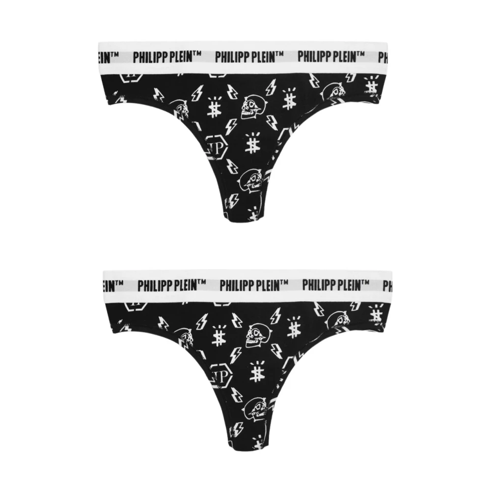 Philipp Plein Katoen Tanga Bi-Pack Multicolor Dames