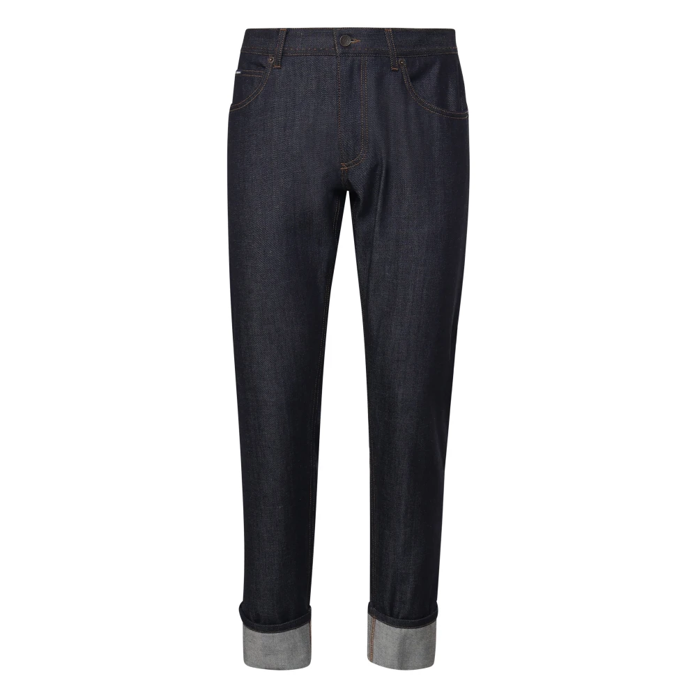 Dolce & Gabbana Donker Denim Jeans Blue Heren