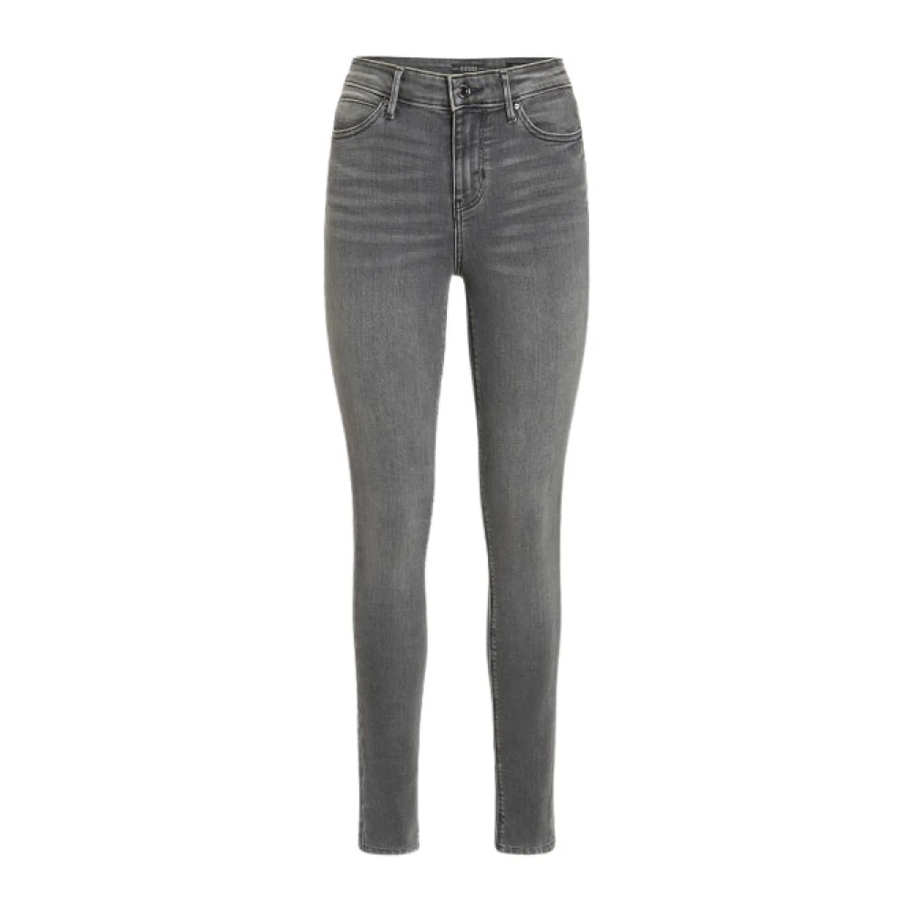 Guess Hoge Taille Skinny Fit Grijze Jeans Gray Dames