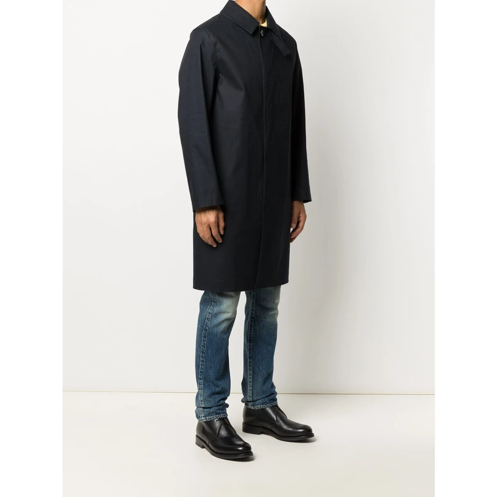 Mackintosh Zwarte Regenjas Stijlvol Waterdicht Buitenkleding Black Heren