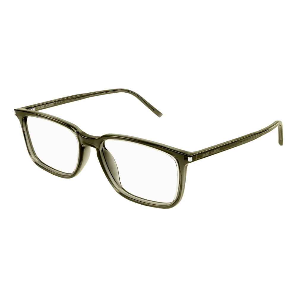 Saint Laurent Men's Green Glasses, 55 Mm, Eyewear Frames