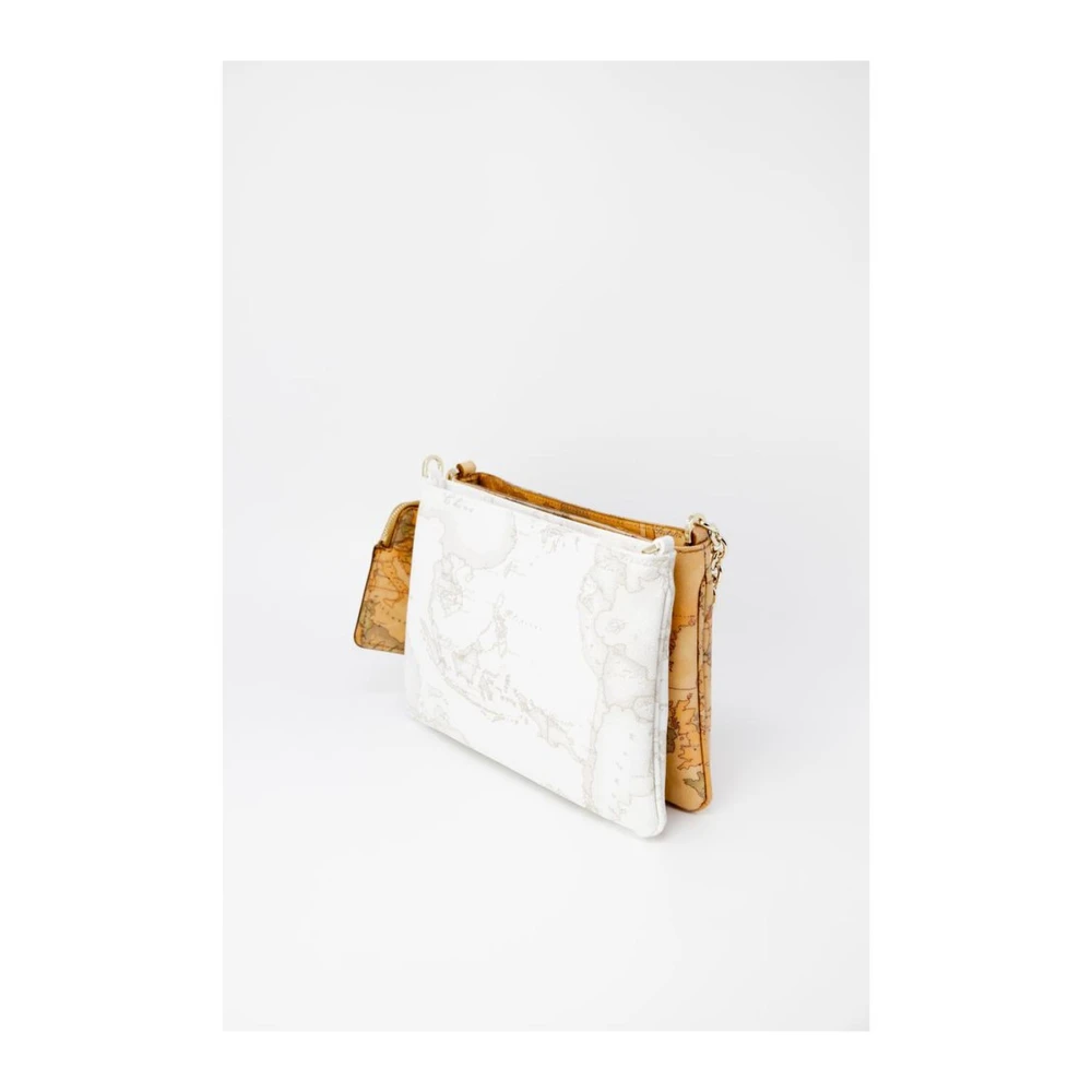 Alviero Martini 1a Classe Stijlvolle Leren Handtas Herfst Winter Collectie Beige Dames