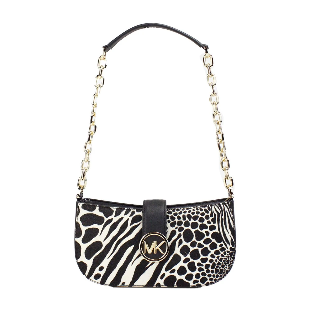 Michael Kors Carmen Kleine Zwarte Schoudertas Handtas Black Dames