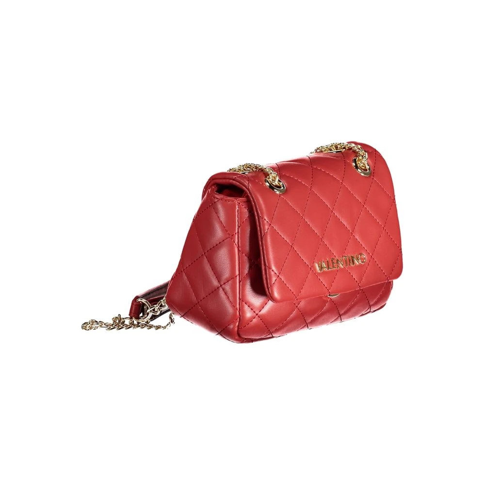 Valentino by Mario Valentino Chique Schoudertas met Ketting en Logo Red Dames