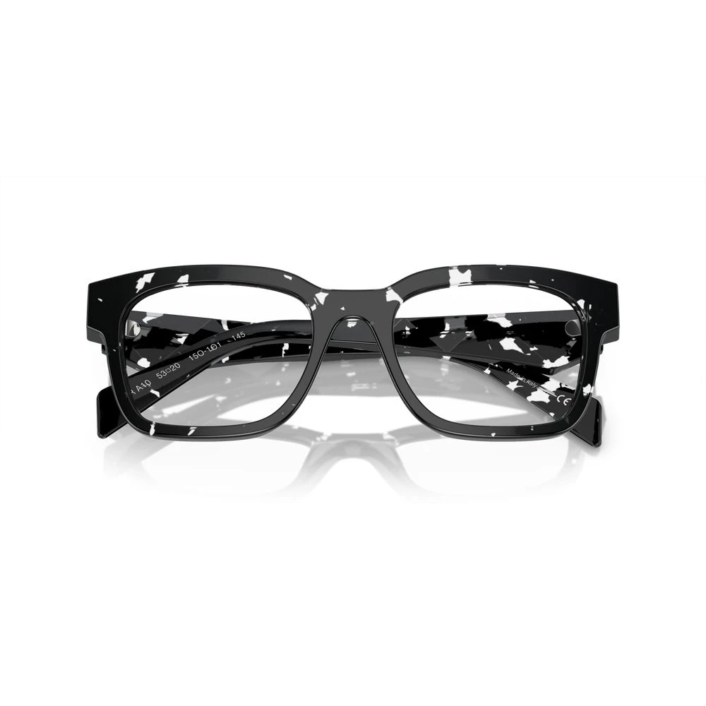 Prada Black Transparent Havana Eyewear Frames Black Unisex