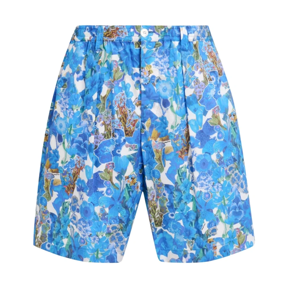 Marni Blauwe Denim Shorts Multicolor Heren