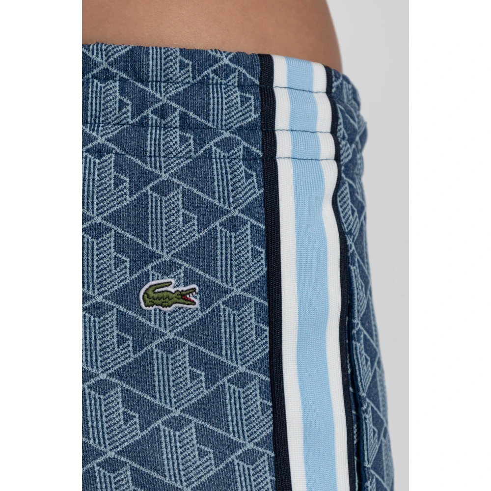 Lacoste Broek met logo Blue Dames
