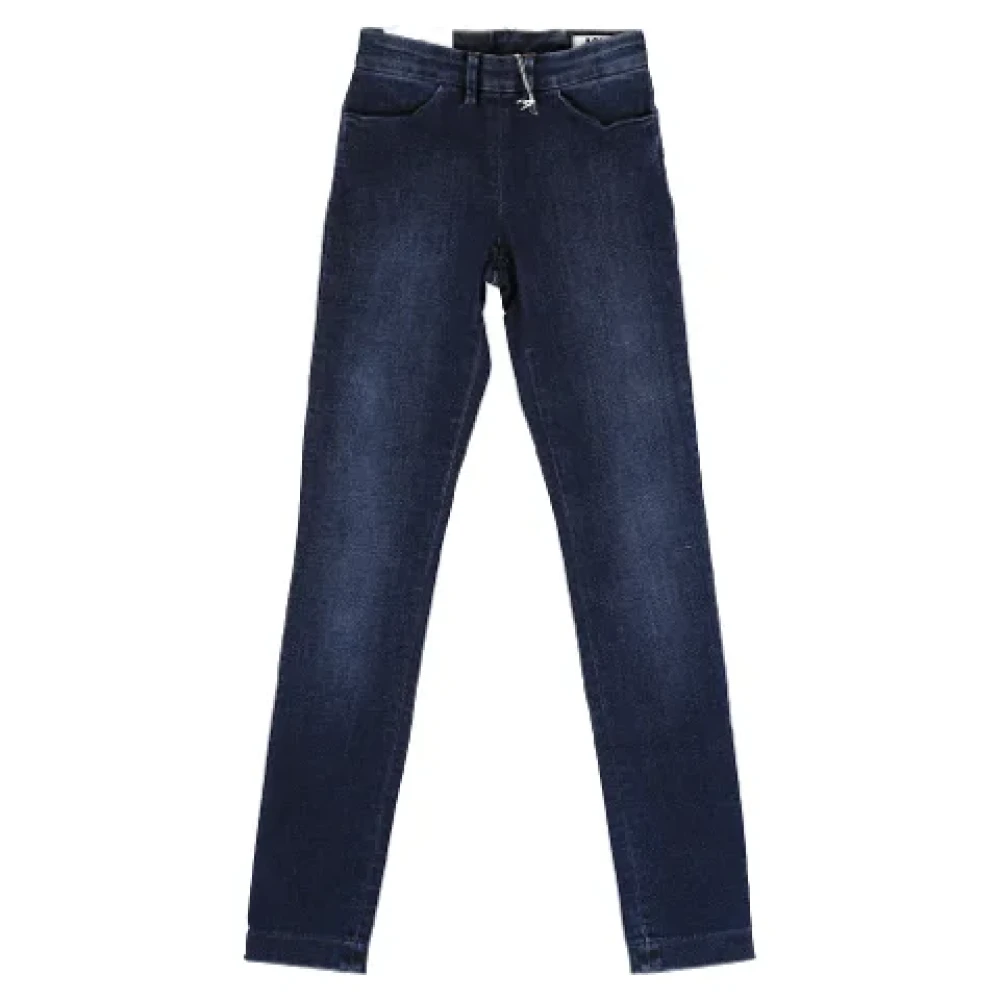 Acne Studios Pre-owned Cotton jeans Blue Dames