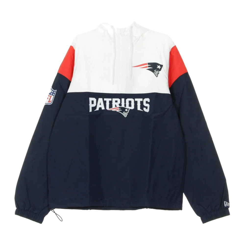 New Era Men's Multicolor Light Jackets, L, Colour Block Windbreaker Packable