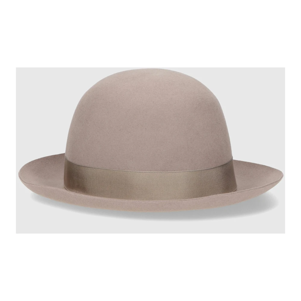 Borsalino Vilt Oprolbare Hoed Brown Heren