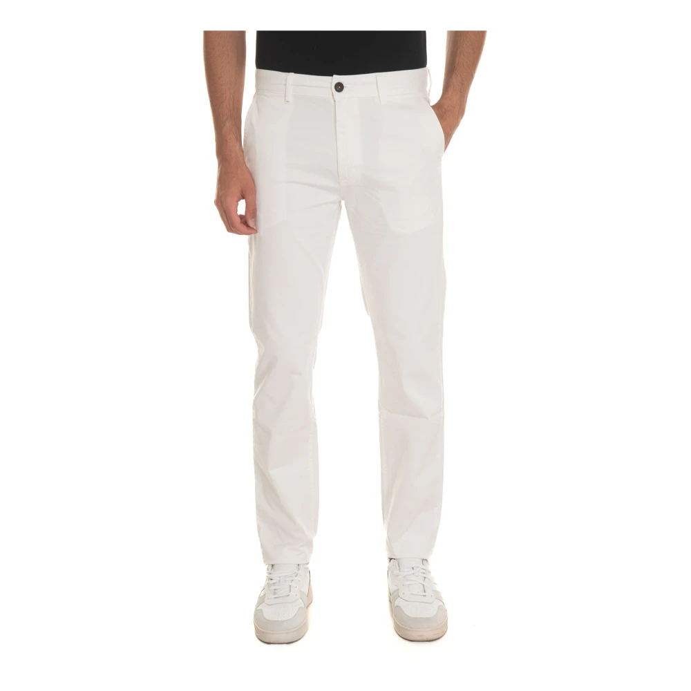 Boss Slim Fit Chino Broek Beige Heren