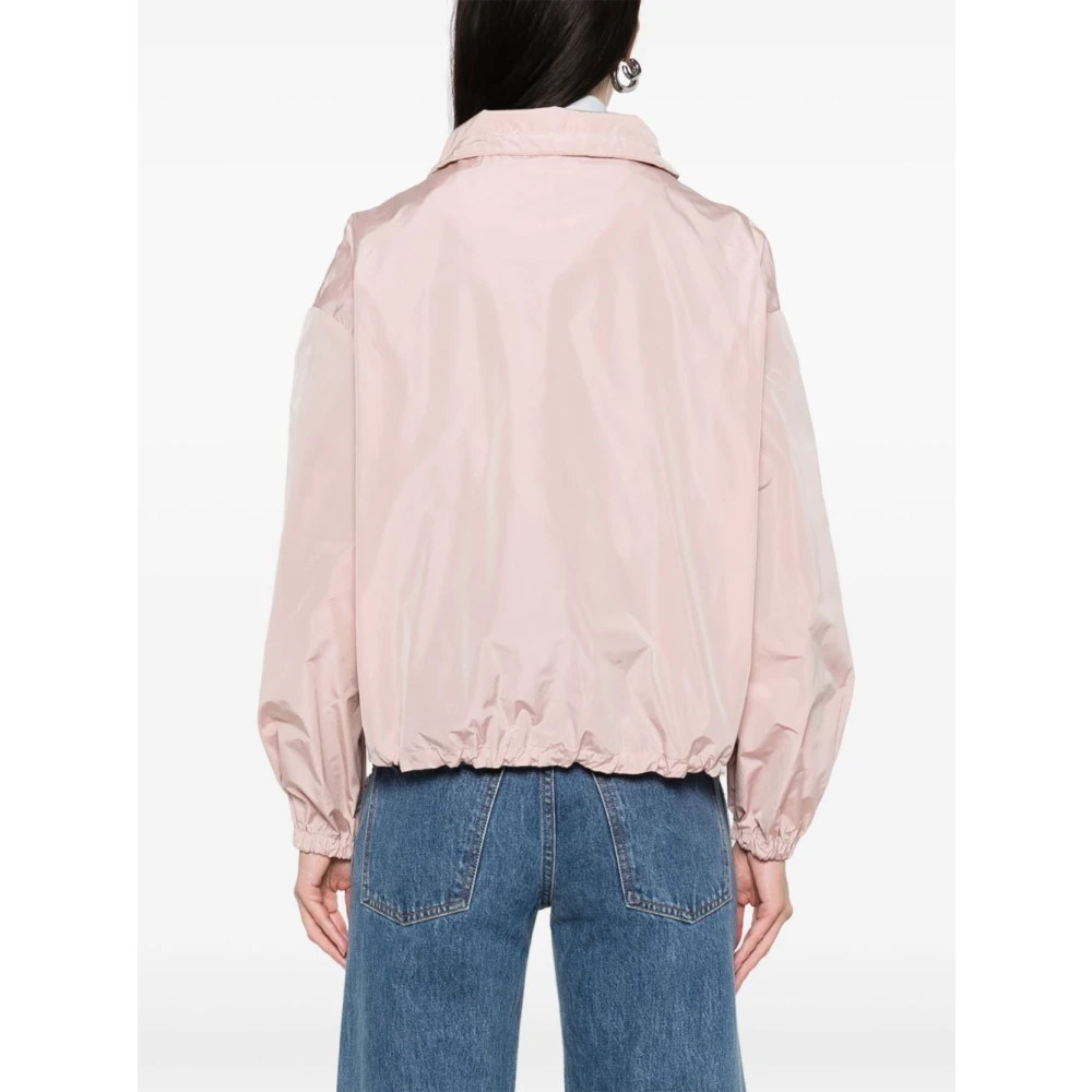 Herno Roze Zipjas met Elastische Manchetten Pink Dames