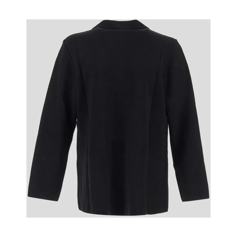 Lardini Wollen Gebreide Blazer Black Heren