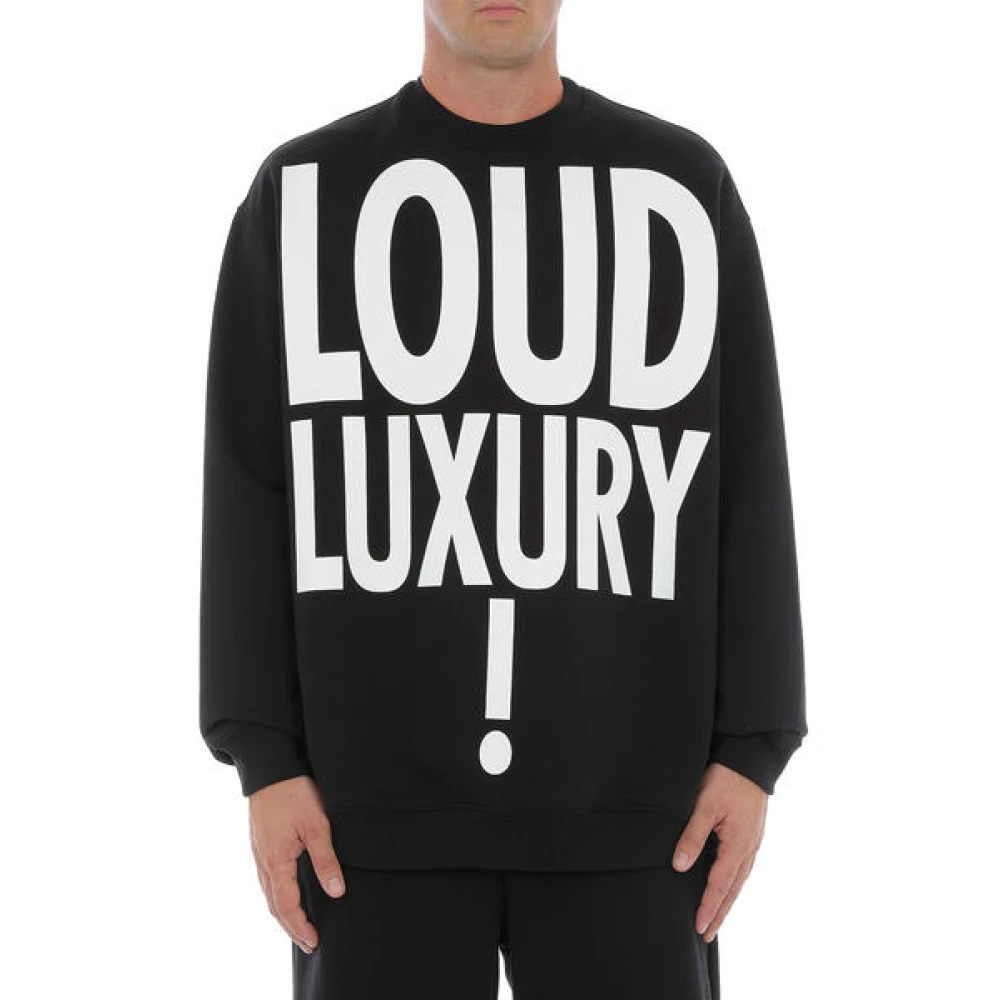Moschino Loud Luxury Sweatshirt Zwart Black Heren