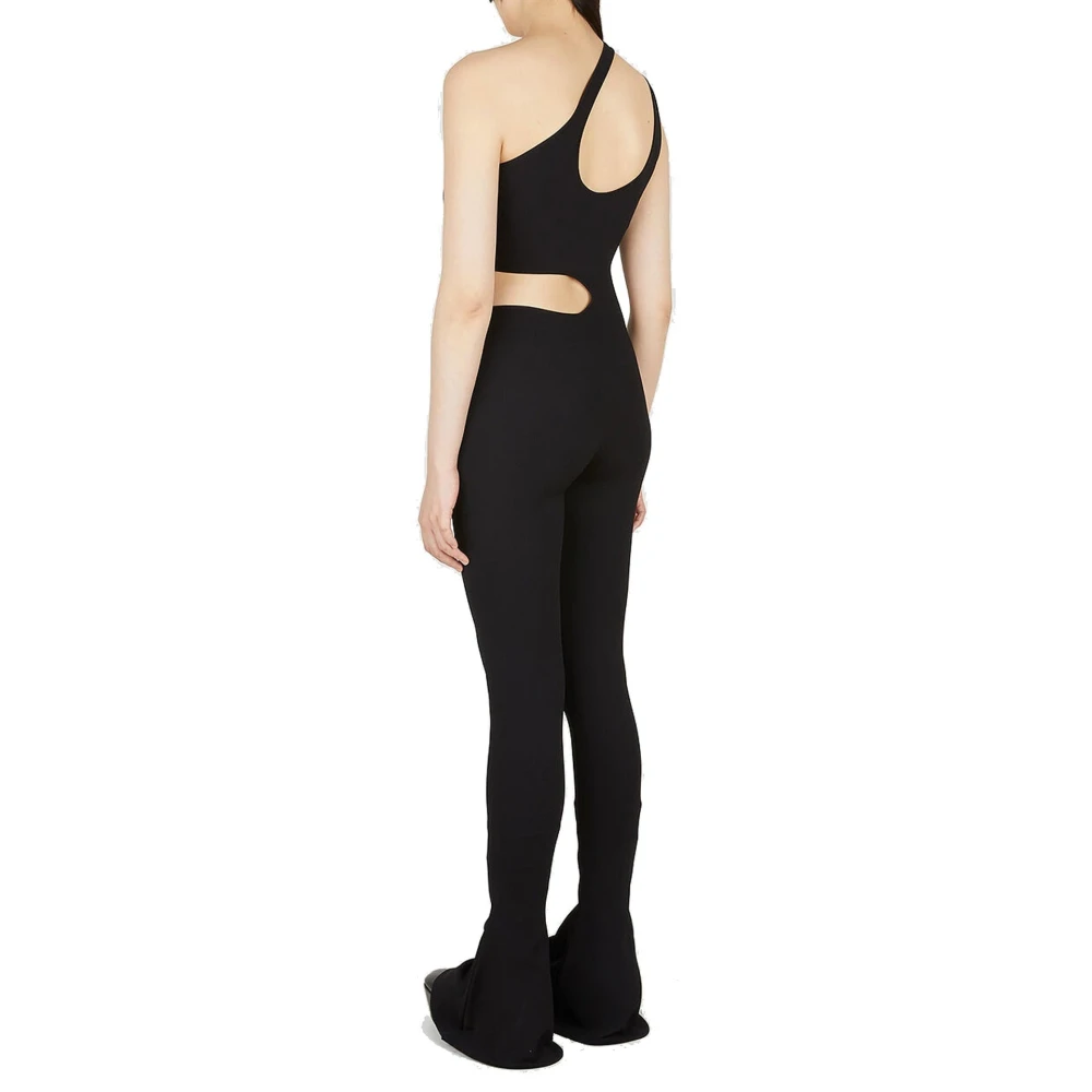 Stella Mccartney Asymmetrische Cut Out Jumpsuit Black Dames